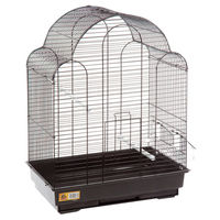 Produktbild von Flamingo Vogelkäfig Bali Schwarz für Wellensittiche 42x30x58 cm mit Schublade