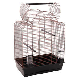 Flamingo Vogelkäfig Bizet für Wellensittiche Kupfer/Schwarz 54x34x74,5 cm – Bild 1 von 6