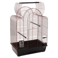 Produktbild von Flamingo Vogelkäfig Bizet für Wellensittiche Kupfer/Schwarz 54x34x74,5 cm