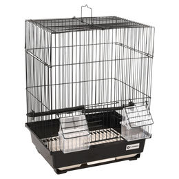 Flamingo Vogelkäfig Dolak 1 für Kanarienvögel Schwarz Metall 29,5 x 22 x 38 cm – Bild 1 von 11