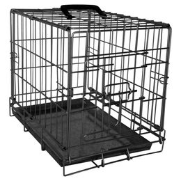 Flamingo Vogelkäfig Ebo Drahtkäfig aus Metall Schwarz Größe XS 31x47x38cm – Bild 1 von 4
