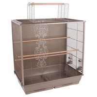 Produktbild von Flamingo Vogelkäfig Ibis für Wellensittiche in Beige aus Metall 78x48x81,5 cm