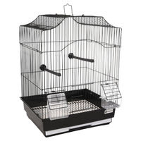 Produktbild von Flamingo Vogelkäfig Lampung 2 Schwarz für Kanarienvögel 34x28x44,5 cm aus Metall