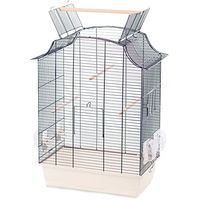 Produktbild von Flamingo Vogelkäfig Voliere für Vögel und Wellensittiche Blau Weiß 49x31x65 cm