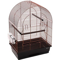 Produktbild von Flamingo Vogelkäfig Voliere für Wellensittiche und Vögel Kupfer/Schwarz 45x28x63 cm aus Metall
