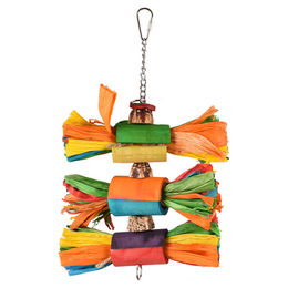 Flamingo Vogelspielzeug Rainbow aus Holz für Papageien 31 cm bunt - 31 cm – Bild 1 von 2