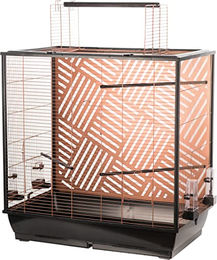 Flamingo Vogelvoliere Siri Kupfer Wellensittichkäfig aus Metall 78x48x100 cm – Bild 1 von 4