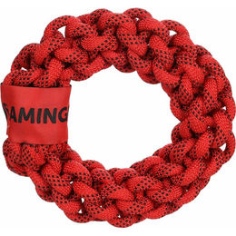 Flamingo Vokas Hundespielzeug Seilring Rot Schwarz Größe S 20cm - 1 Stk. – Bild 1 von 5