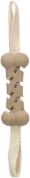 Flamingo Wilga Kauspielzeug Knochen mit Seil aus Bambus und TPR Braun 36 cm – Bild 1 von 2