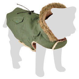 Produktbild von Flamingo Wintermantel Lennox grün aus Baumwolle wasserdicht 55 cm