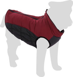 Flamingo Wintermantel Lima für Hunde in Bordeaux Rot mit wasserabweisender Polyester-Beschichtung 55 cm Rückenlänge – Bild 1 von 5