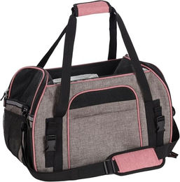 Flamingo Xandor Hundetasche Transportbox für kleine Hunde und Welpen Taupe Beige aus Polyester 48x25x33cm – Bild 1 von 13