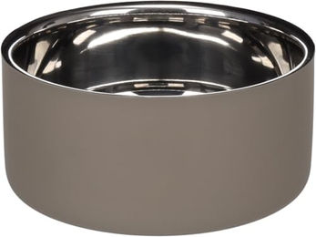 Flamingo Xara Futter- und Trinknapf aus Edelstahl in Taupe 1,2l - 1,2 l – Bild 1 von 4
