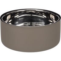 Produktbild von Flamingo Xara Futter- und Trinknapf aus Edelstahl in Taupe Groß 1,9 l - 1,9 l