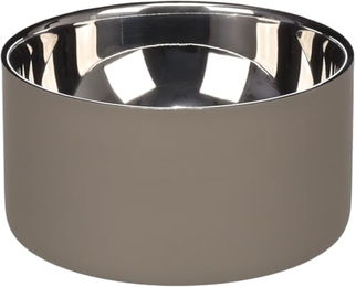 Flamingo Xara Futternapf und Trinknapf aus Edelstahl in Taupe 700 ml - 0,7 l – Bild 1 von 4