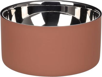 Flamingo Xara Hundenapf aus Edelstahl in Silber und Rosa 700 ml Ø 15 cm - 700 ml – Bild 1 von 7