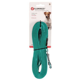 Flamingo Xeno Trainings- und Schleppleine aus Nylon in Türkis 500 cm 20 mm Größe S - 5 m – Bild 1 von 3