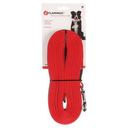 Flamingo Xeno Trainings- und Schleppleine für Hunde aus Nylon in Rot, 10m x 20mm - 10 m – Bild 1 von 3