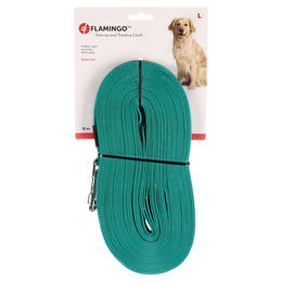 Flamingo Xeno Trainings- und Schleppleine für Hunde aus Nylon in Türkis 15m 20mm - 15 m – Bild 1 von 4