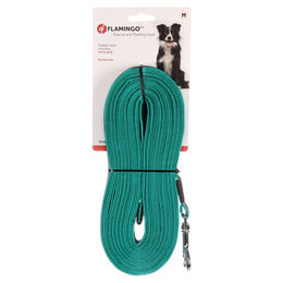 Flamingo Xeno Trainings- und Schleppleine für Hunde aus Nylon in Türkis Größe M - 10 m – Bild 1 von 4