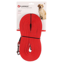 Flamingo Xeno Trainings- und Schleppleine für Hunde aus Nylon rot 15 m 20 mm - 15 m – Bild 1 von 2