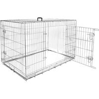 Produktbild von Flamingo XXL Hundekäfig aus Metall mit 2 Türen Silber 120 x 76 x 82 cm