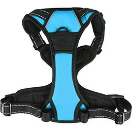 Flamingo Y-Geschirr Balou Blau für große Hunde aus Nylon Größe L – Bild 1 von 4