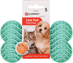 Flamingo Yummee Schleckmatte aus Silikon für Hunde Größe S in Grün - 1 Stk. – Bild 1 von 3