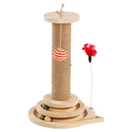 Flamingo Zack Kugelbahn Intelligenzspielzeug aus Holz braun 24 x 25,5 x 40 cm – Bild 1 von 1