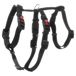 Flamingo Zera Sicherheitsgeschirr für Hunde aus Nylon Schwarz Größe XS – Bild 1 von 4