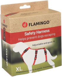 Flamingo Zera Sicherheitsgeschirr für Hunde Rot XL aus Nylon – Bild 1 von 4