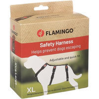 Produktbild von Flamingo Zera Sicherheitsgeschirr für Hunde Schwarz XL aus Nylon