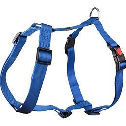 Flamingo Ziggi H-Geschirr für Hunde Blau Größe L 60-85cm 25mm Nylon – Bild 1 von 5