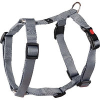 Produktbild von Flamingo Ziggi H-Geschirr für Hunde Grau Größe M 45-65cm aus Nylon