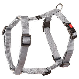 Flamingo Ziggi H-Geschirr für Hunde Grau Größe S 15mm Breite – Bild 1 von 2