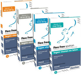 Flea Free Fipralone Spot-on für Hunde gegen Flöhe und Zecken 10-20 kg 3 Pipetten – Bild 1 von 4