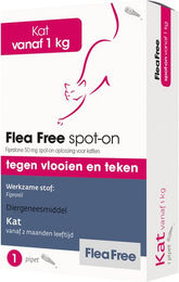 Flea Free Spot-on für Katzen gegen Flöhe und Zecken 1 Pipette – Bild 1 von 2