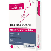 Produktbild von Flea Free Spot-on für Katzen gegen Flöhe und Zecken 1 Pipette