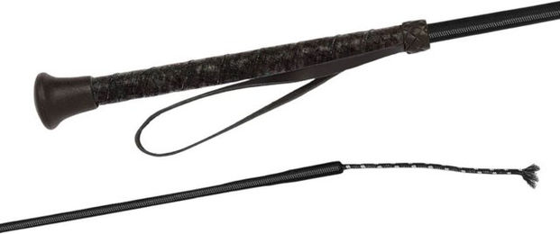 Fleck Dressurgegerte mit Soft-Wickelgriff aus Nylon Schwarz 80 cm – Bild 1 von 1