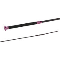 Produktbild von FLECK Dressurgerte SilkTouch PREMIUM aus Fiberglas Pink/Schwarz 110 cm