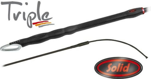 Produktbild von FLECK Dressurgerte TRIPLE Solid Schwarz 110 cm