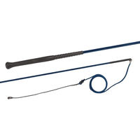 Produktbild von Fleck Longierpeitsche aus Nylongespinst mit Ergo-Griff in Royalblau 180 cm