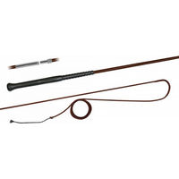 Produktbild von FLECK Longierpeitsche ERGO-Griff mit Schraubverschluss aus Nylon 200 cm Braun