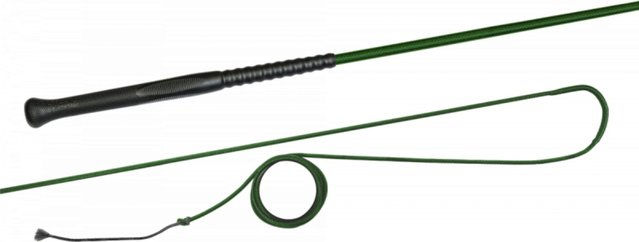 Produktbild von FLECK Longierpeitsche mit ERGO-Griff aus Nylon in Grün 180 cm