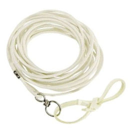 Produktbild von Fleck Peitschenschlag aus Leder mit Wirbel in Weiß 250cm - 250 cm