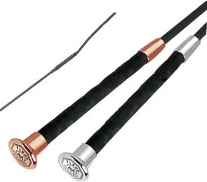 Produktbild von Fleck Premium Silktouch Dressurpeitschen aus Glasfaser Schwarz 6er Pack