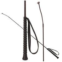 Produktbild von Fleck Reitgerte aus Nylon mit Rubber-Griff in Braun 80 cm