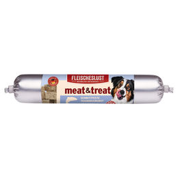 Produktbild von Fleischeslust Belohnungssnack Lachs getreidefrei glutenfrei zuckerfrei monoprotein 80 g - 12 x 80 g