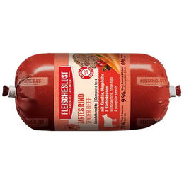 Fleischeslust Classic Hundewurst mit zartem Rind, Karotte, Hagebutte und Kürbiskernen 200 g - 200 g – Bild 1 von 6