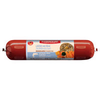 Produktbild von Fleischeslust Classic Katzenfutter Lachs mit Rind Stückchen in Sauce Adult getreidefrei und glutenfrei 800 g - 800 g